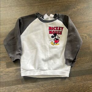 ZARA KIDS | Mickey Mouse Sweatshirt - White and Black